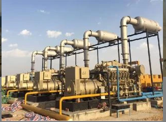 Grupos geradores a gás natural de 5 × 1000kW da Índia e 4 conjuntos de conjuntos de compressores acionados por engenheiros a gás
