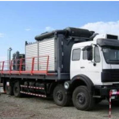 Compressor de elevação a gás móvel montado em veículo de 330kW alimentado por motor a diesel em Pequim, China